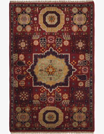 2' 8 x 3' 11 Hand Knotted Mamluk Ziegler Rug