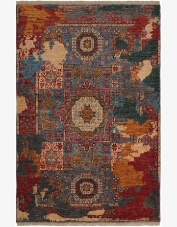 3' 5 x 5' 1 Hand Knotted Mamluk Ziegler Rug