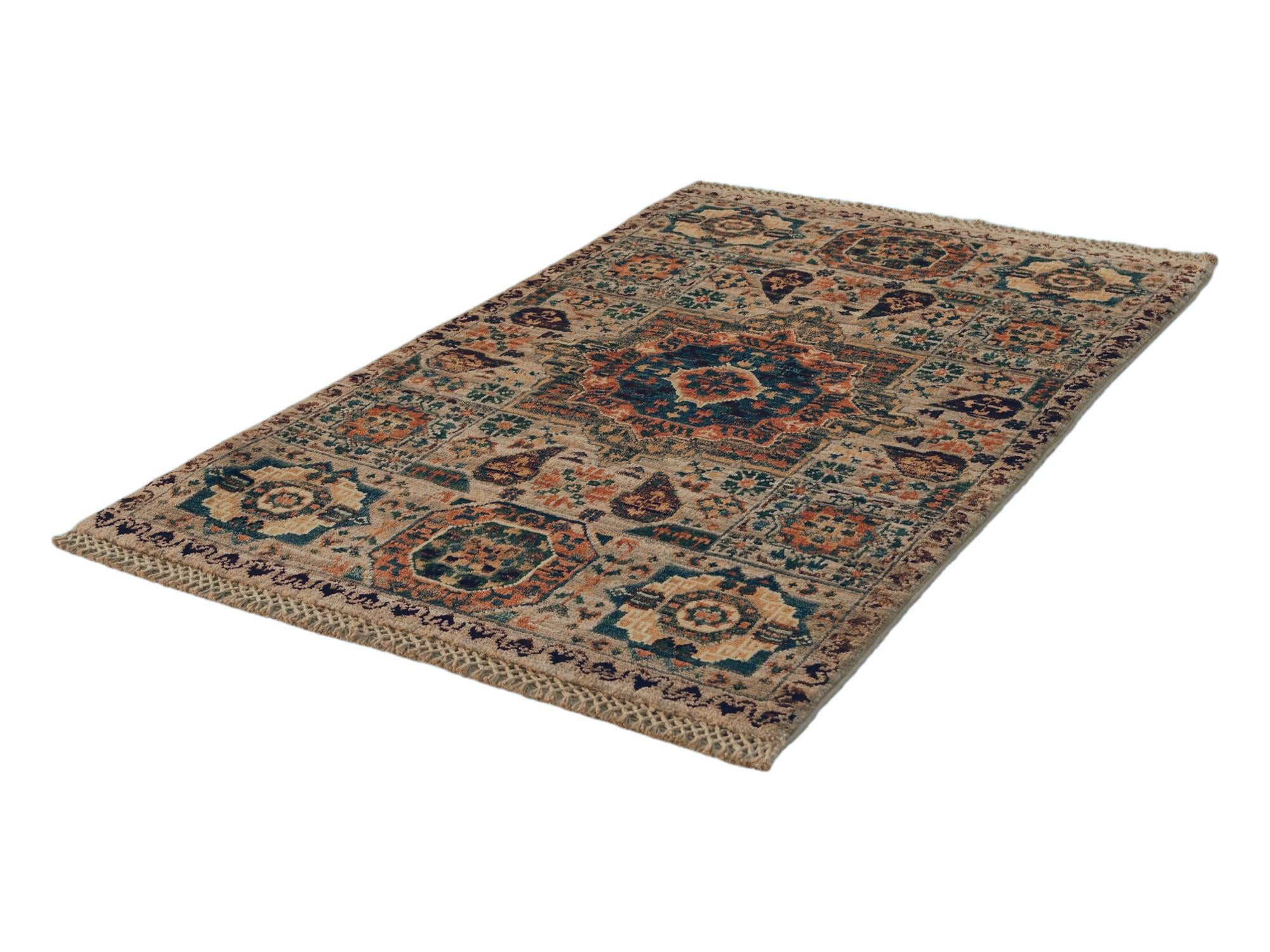2' x 3' Hand Knotted Mamluk Ziegler Rug