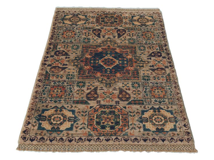 Detail image of 2' x 3' Hand Knotted Mamluk Ziegler Rug