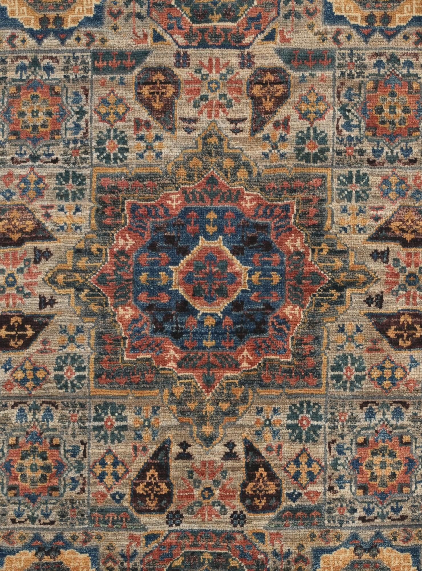 2' x 3' Hand Knotted Mamluk Ziegler Rug