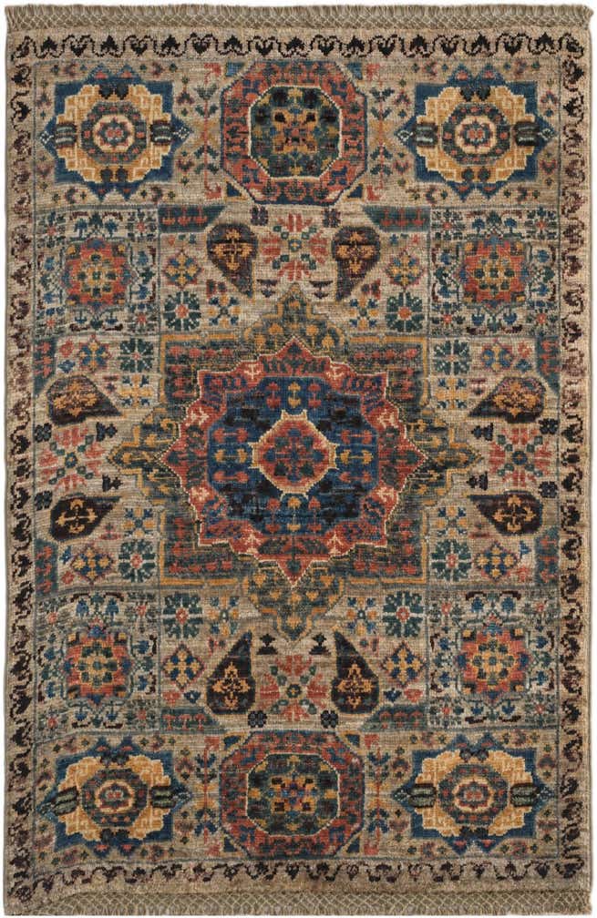 2' x 3' Hand Knotted Mamluk Ziegler Rug