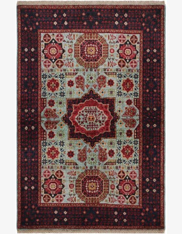 3' 4 x 5' Hand Knotted Mamluk Ziegler Rug