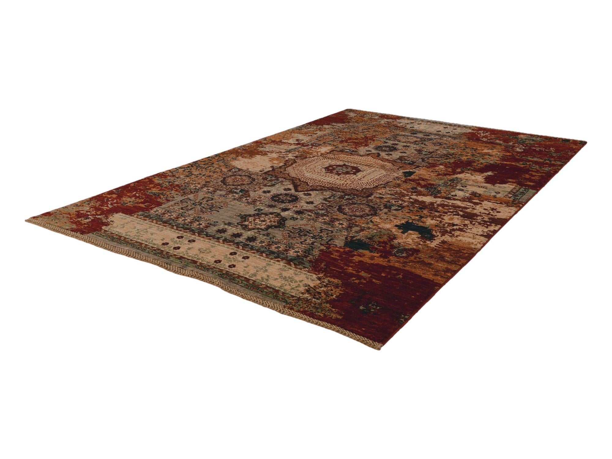 5' 8 x 8' 4 Hand Knotted Mamluk Ziegler Rug