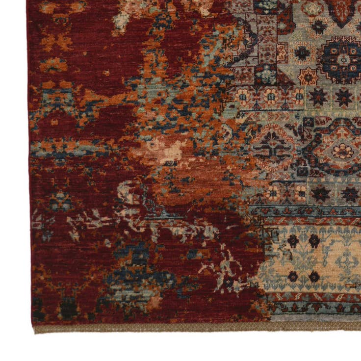 Detail image of 5' 8 x 8' 4 Hand Knotted Mamluk Ziegler Rug