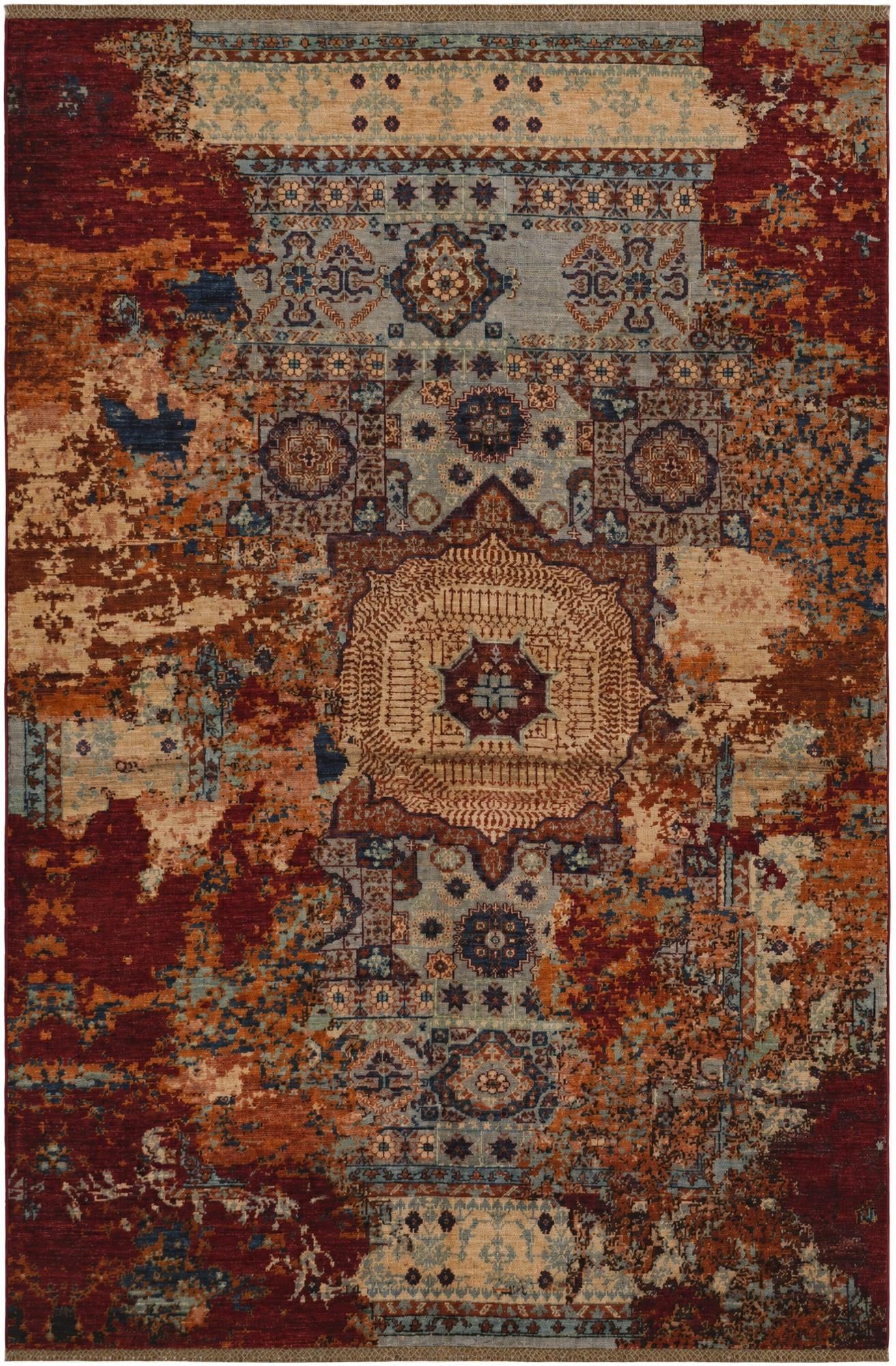 5' 8 x 8' 4 Hand Knotted Mamluk Ziegler Rug