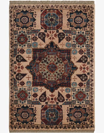 2' x 2' 11 Hand Knotted Mamluk Ziegler Rug