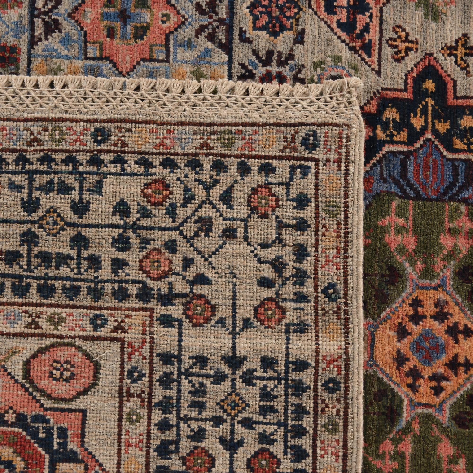 105cm x 145cm Hand Knotted Mamluk Ziegler Rug