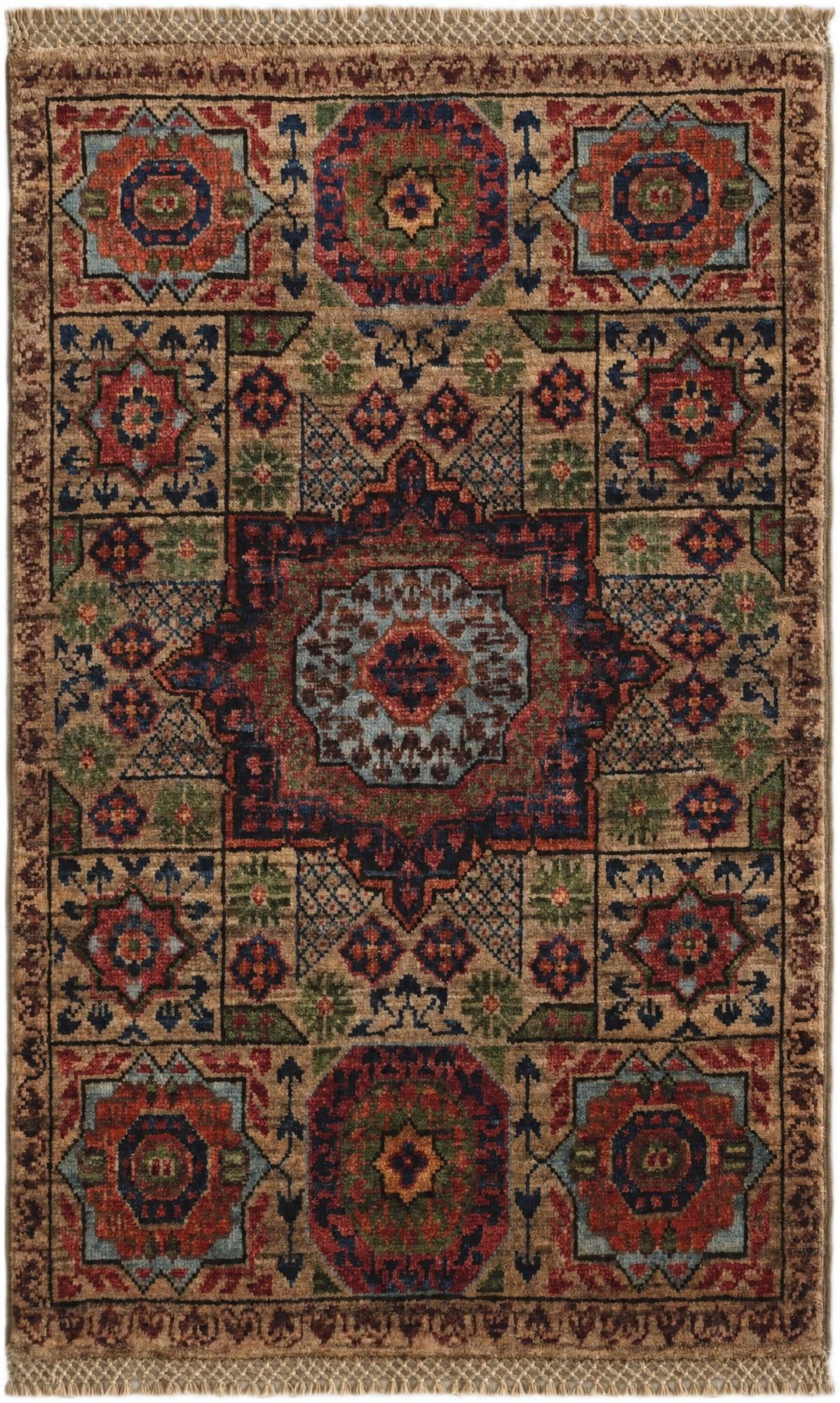 1' 11 x 3' 1 Hand Knotted Mamluk Ziegler Rug