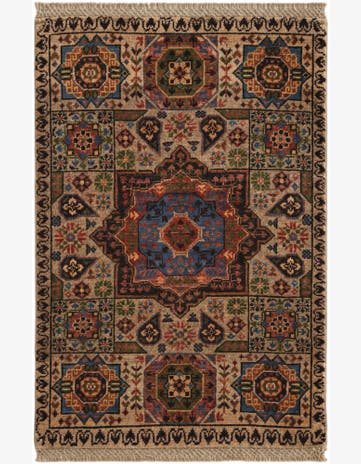 2' x 2' 11 Hand Knotted Mamluk Ziegler Rug
