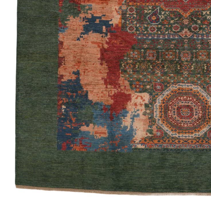 Detail image of 8' 2 x 11' 5 Hand Knotted Mamluk Ziegler Rug