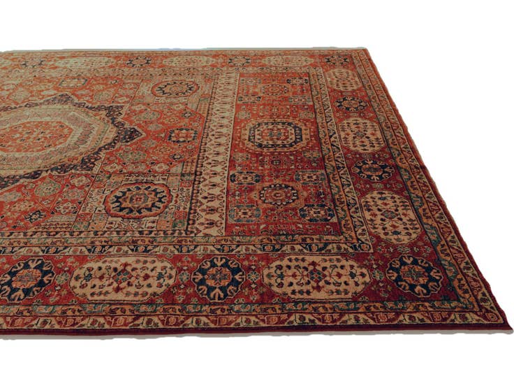 Detail image of 7' 7 x 9' 8 Hand Knotted Mamluk Ziegler Rug