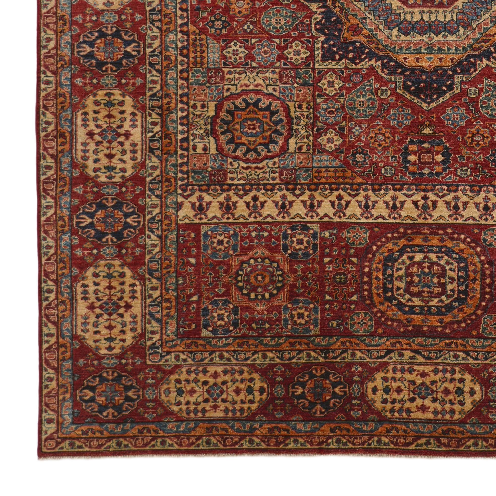 7' 7 x 9' 8 Hand Knotted Mamluk Ziegler Rug