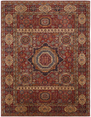 7' 7 x 9' 8 Hand Knotted Mamluk Ziegler Rug