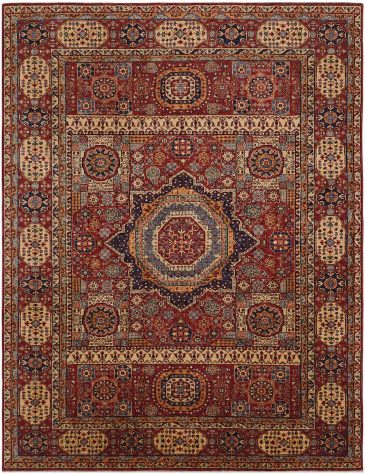 7' 7 x 9' 8 Hand Knotted Mamluk Ziegler Rug