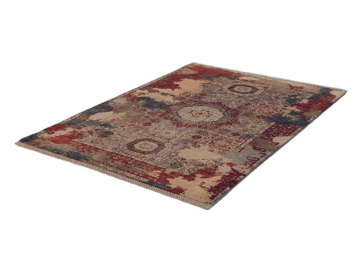 Detail image of 3' 5 x 4' 9 Hand Knotted Mamluk Ziegler Rug