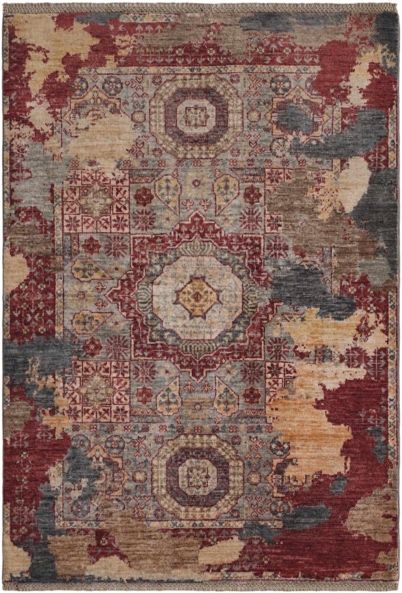 3' 5 x 4' 9 Hand Knotted Mamluk Ziegler Rug