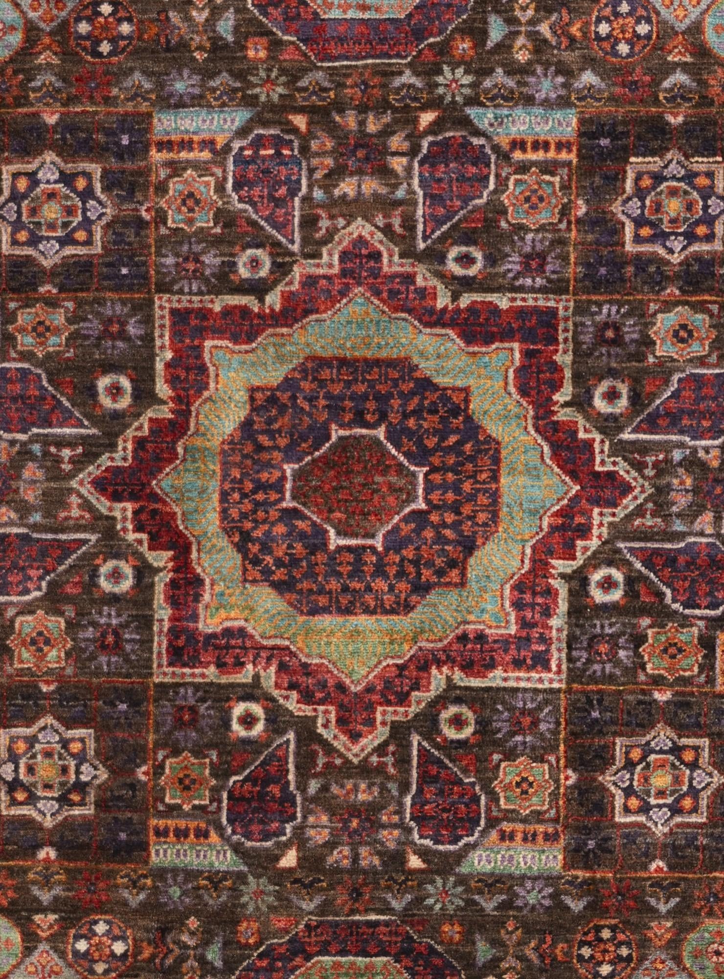 4' 1 x 5' 10 Hand Knotted Mamluk Ziegler Rug
