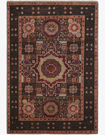 4' 1 x 5' 10 Hand Knotted Mamluk Ziegler Rug
