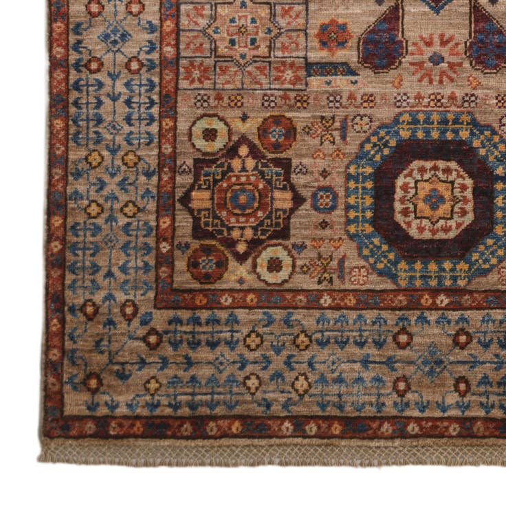 Detail image of 3' 4 x 5' Hand Knotted Mamluk Ziegler Rug
