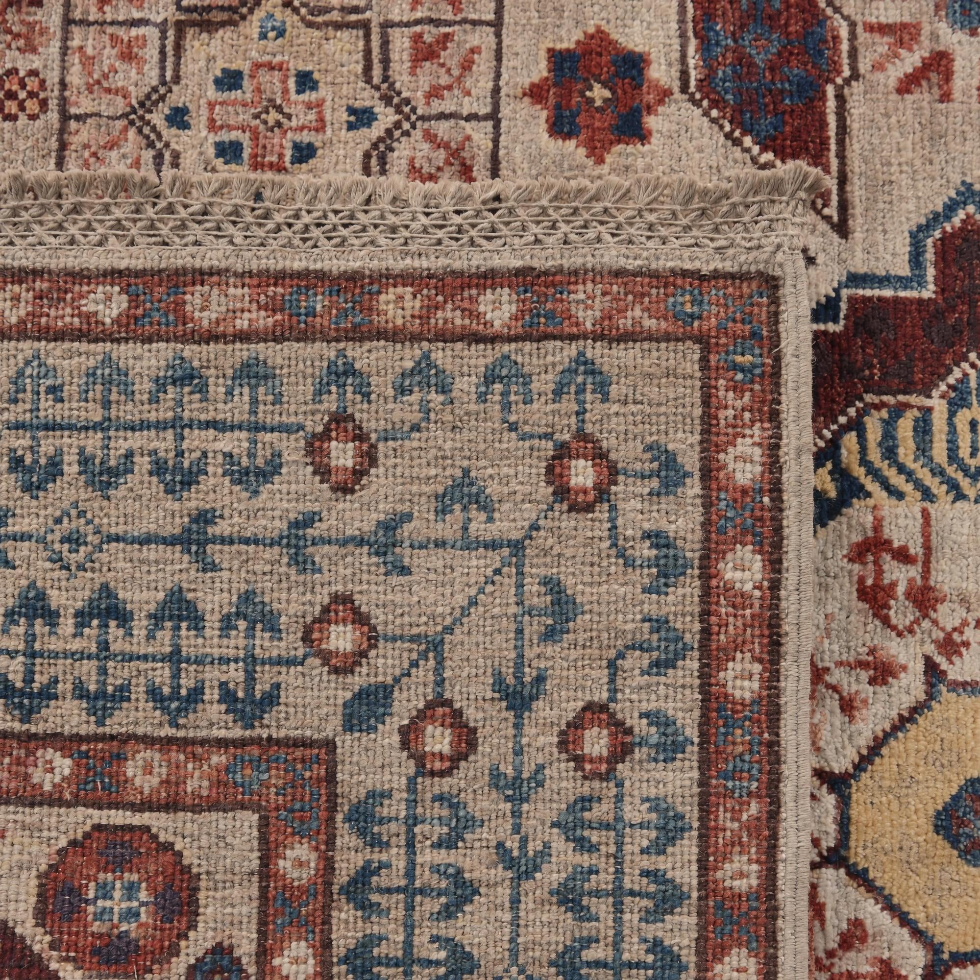 100cm x 155cm Hand Knotted Mamluk Ziegler Rug