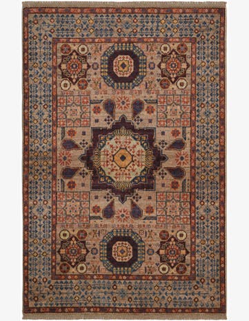 3' 4 x 5' Hand Knotted Mamluk Ziegler Rug