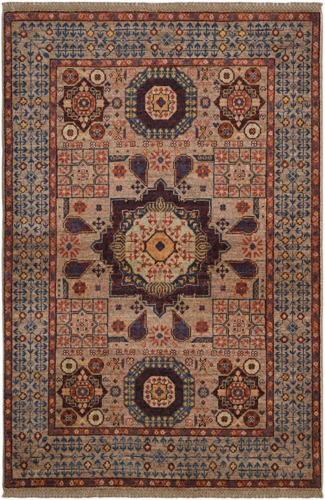 3' 4 x 5' Hand Knotted Mamluk Ziegler Rug