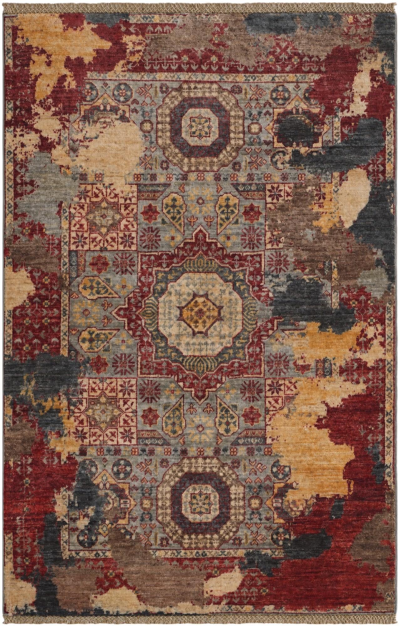 3' 3 x 5' Hand Knotted Mamluk Ziegler Rug