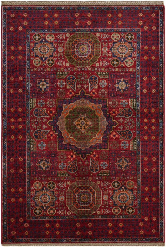 Detail image of 3' 4 x 4' 9 Hand Knotted Mamluk Ziegler Rug