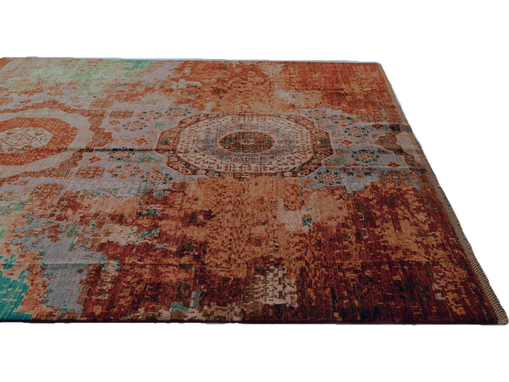 8' 5 x 11' 8 Hand Knotted Mamluk Ziegler Rug