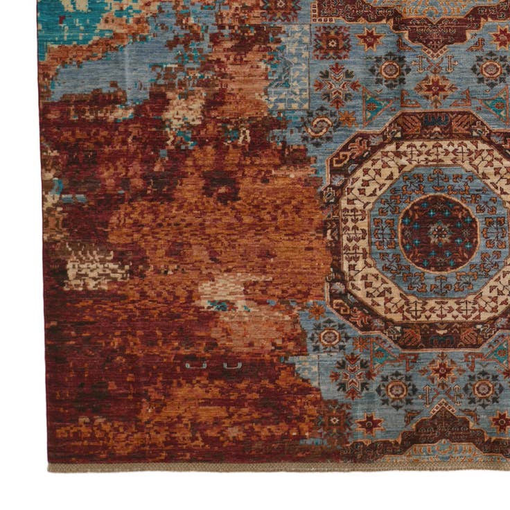 Detail image of 8' 5 x 11' 8 Hand Knotted Mamluk Ziegler Rug