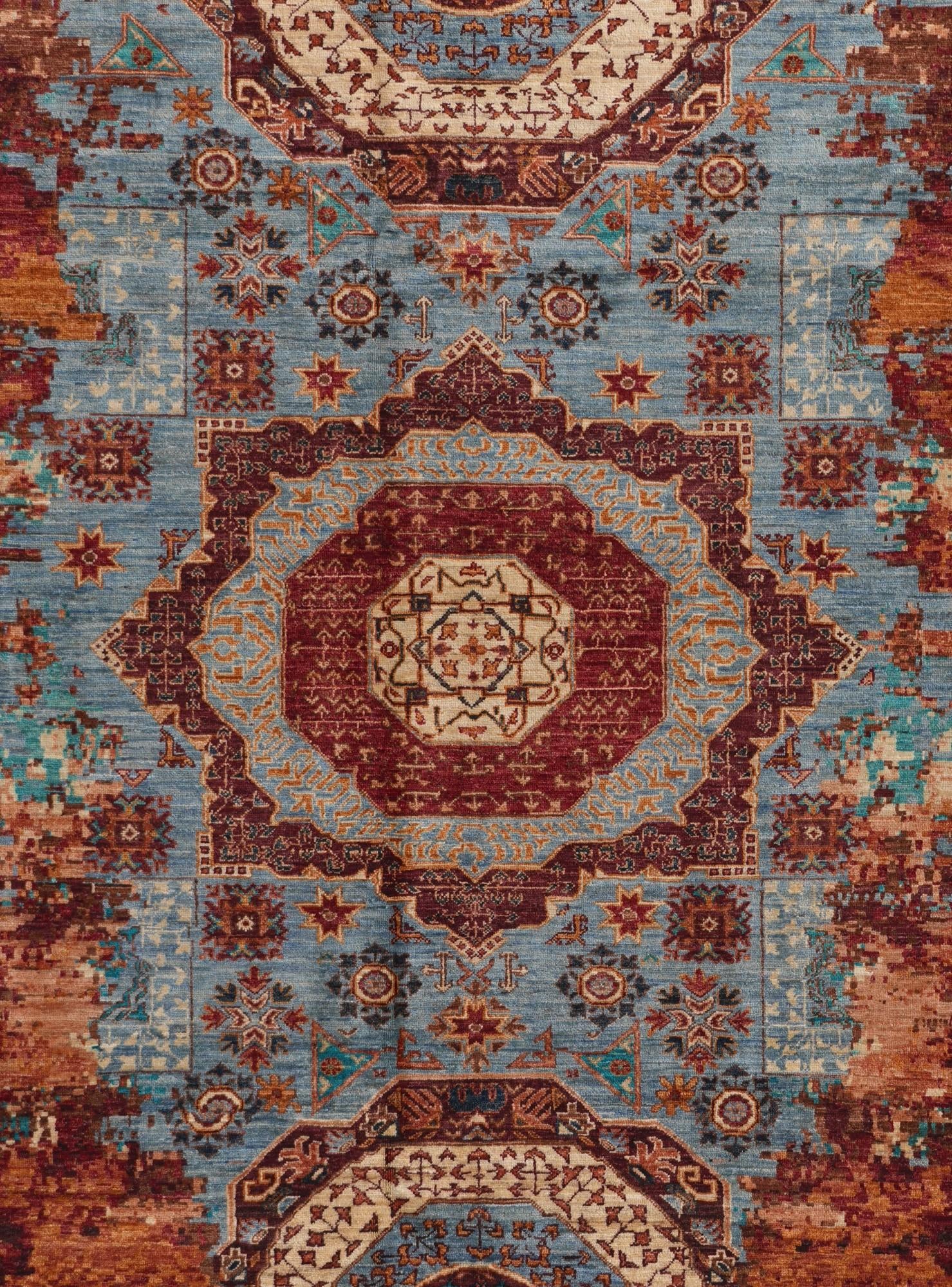 8' 5 x 11' 8 Hand Knotted Mamluk Ziegler Rug