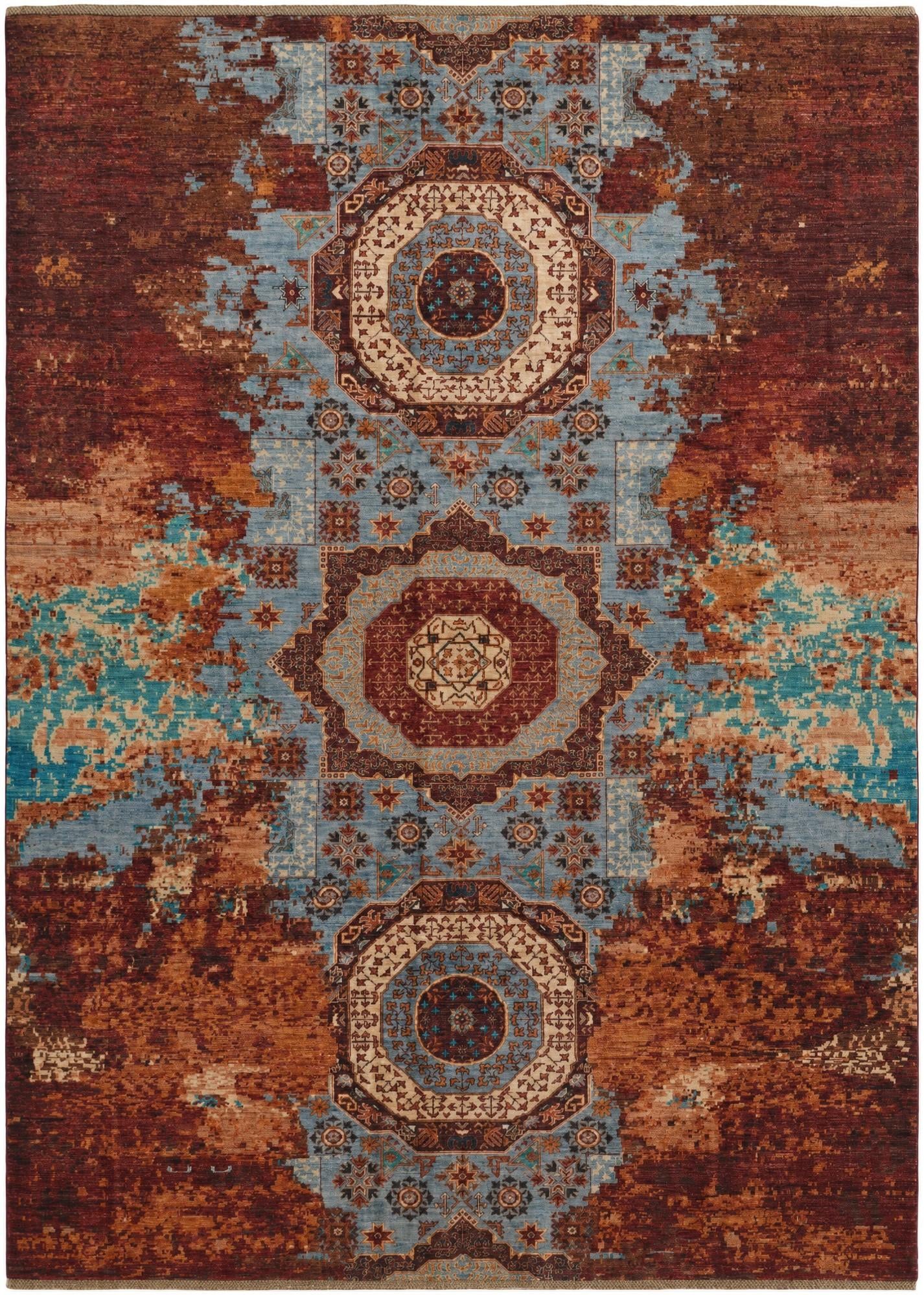8' 5 x 11' 8 Hand Knotted Mamluk Ziegler Rug