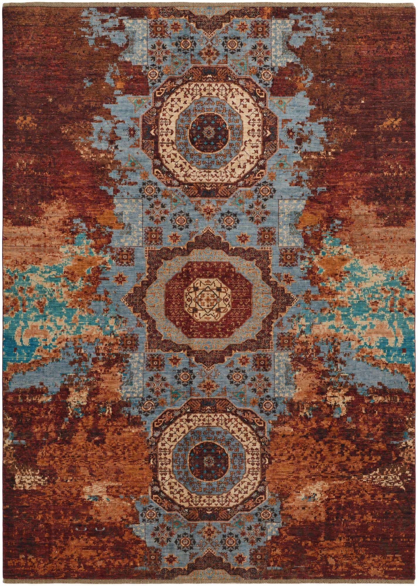 8' 5 x 11' 8 Hand Knotted Mamluk Ziegler Rug