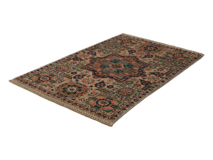 Detail image of 2' x 3' 2 Hand Knotted Mamluk Ziegler Rug