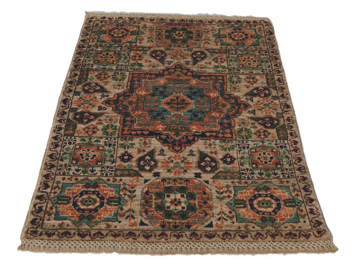 2' x 3' 2 Hand Knotted Mamluk Ziegler Rug