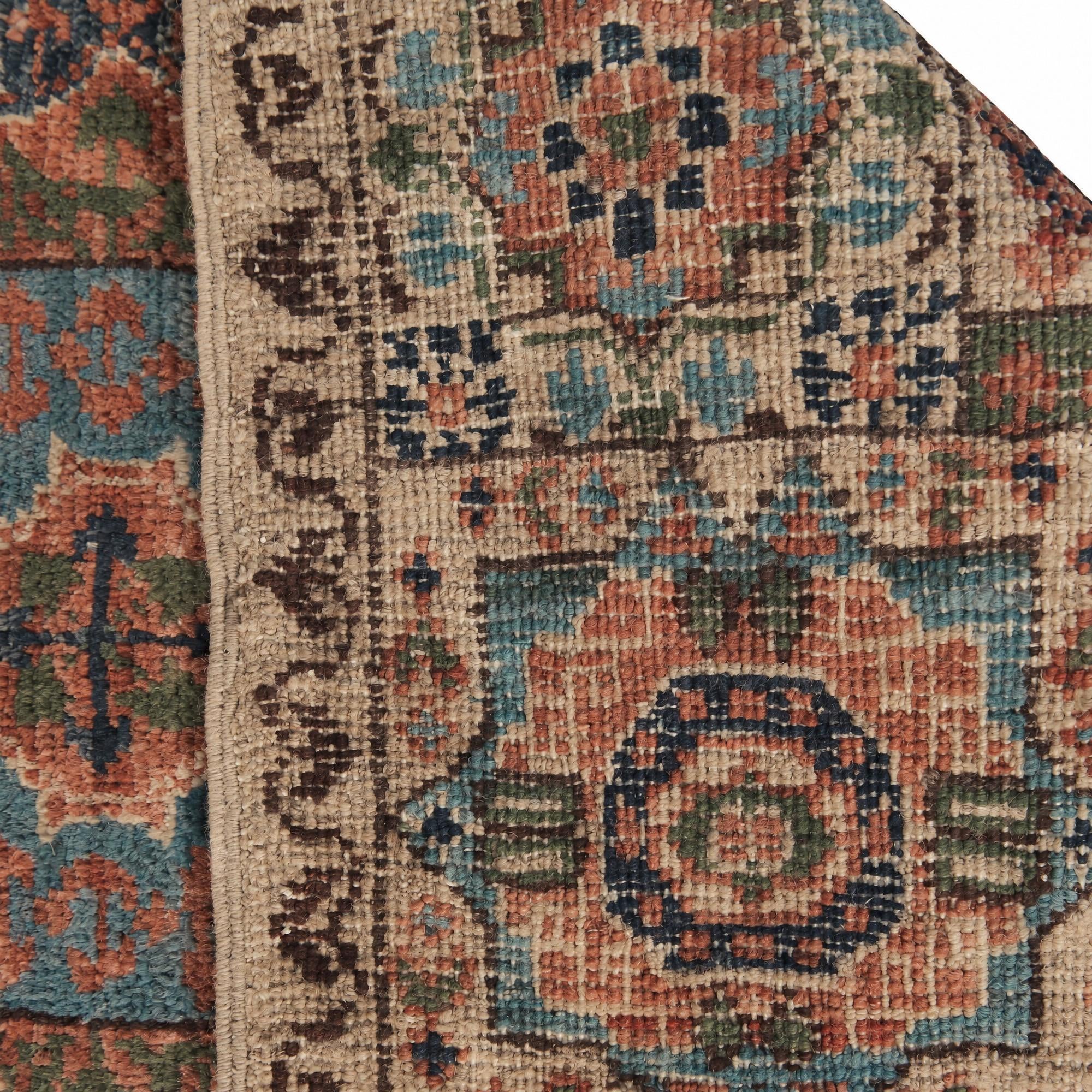 60cm x 95cm Hand Knotted Mamluk Ziegler Rug