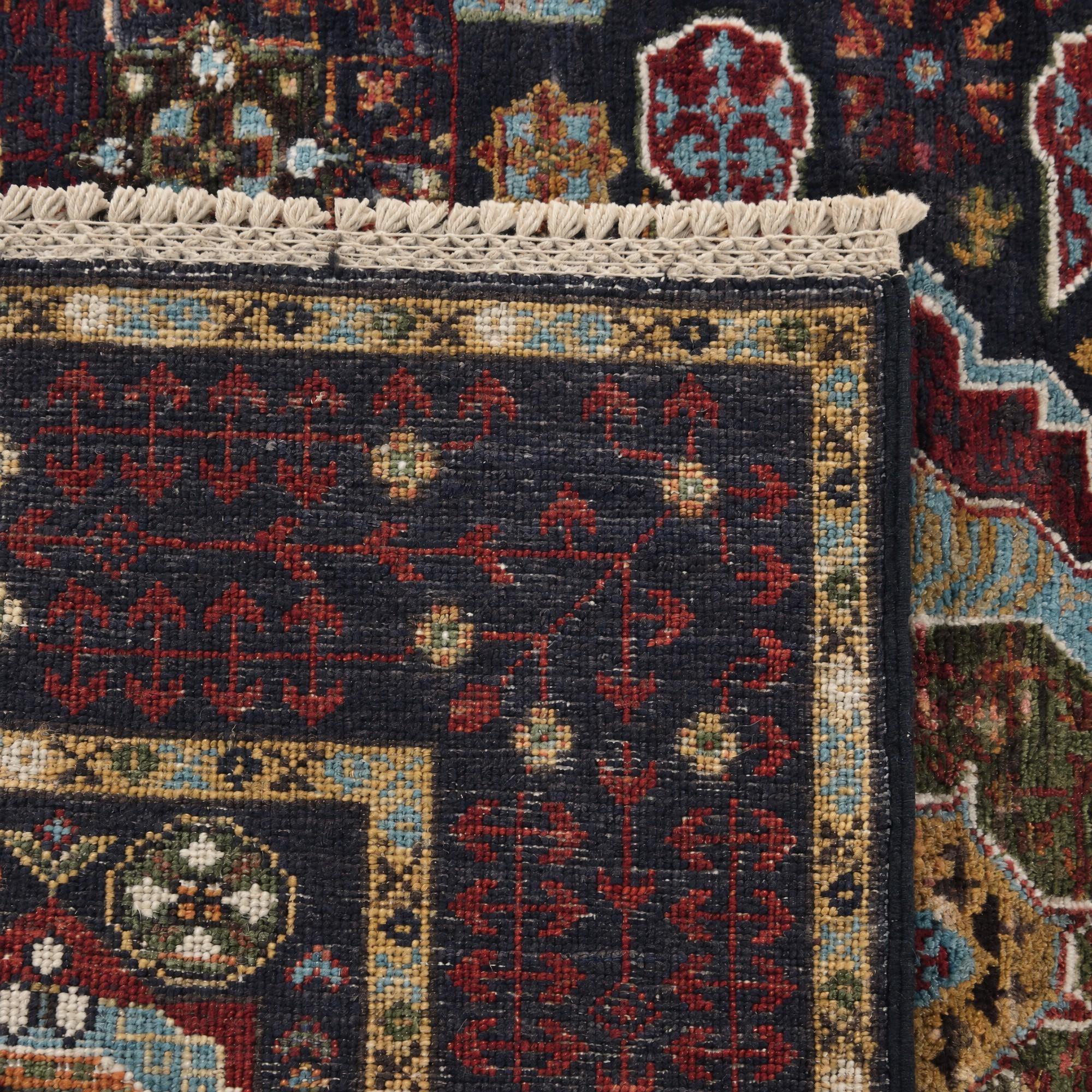 105cm x 145cm Hand Knotted Mamluk Ziegler Rug