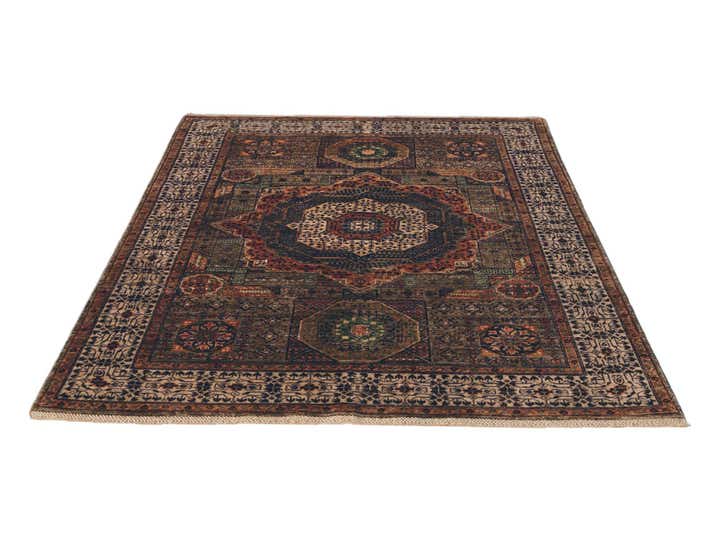 4' 11 x 6' 7 Hand Knotted Mamluk Ziegler Rug