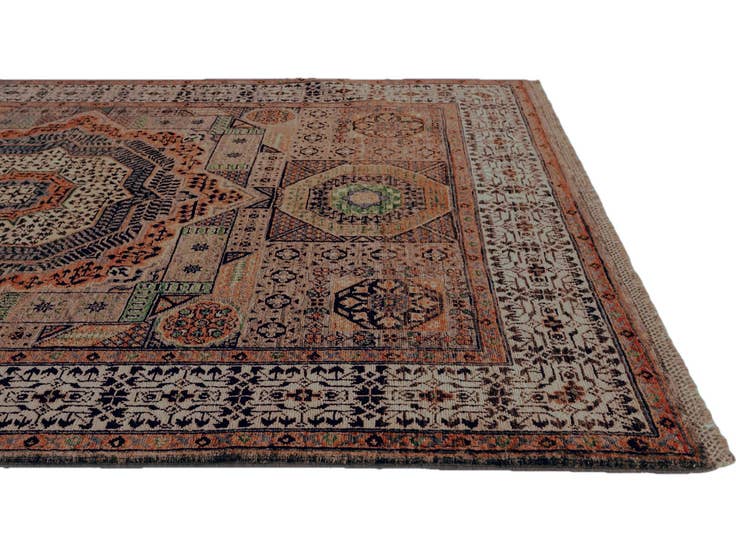 Detail image of 4' 11 x 6' 7 Hand Knotted Mamluk Ziegler Rug