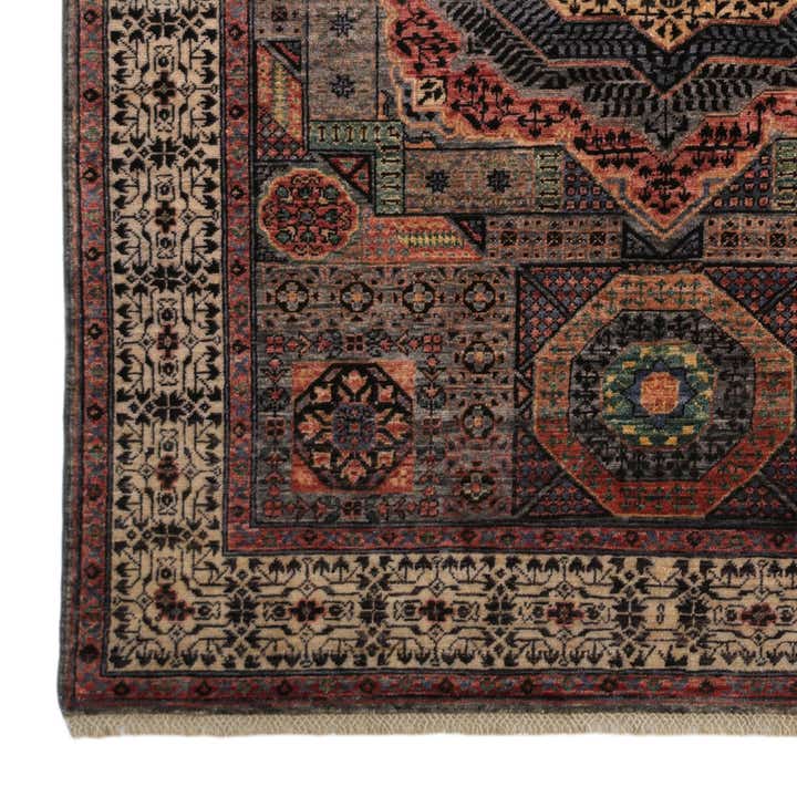 4' 11 x 6' 7 Hand Knotted Mamluk Ziegler Rug