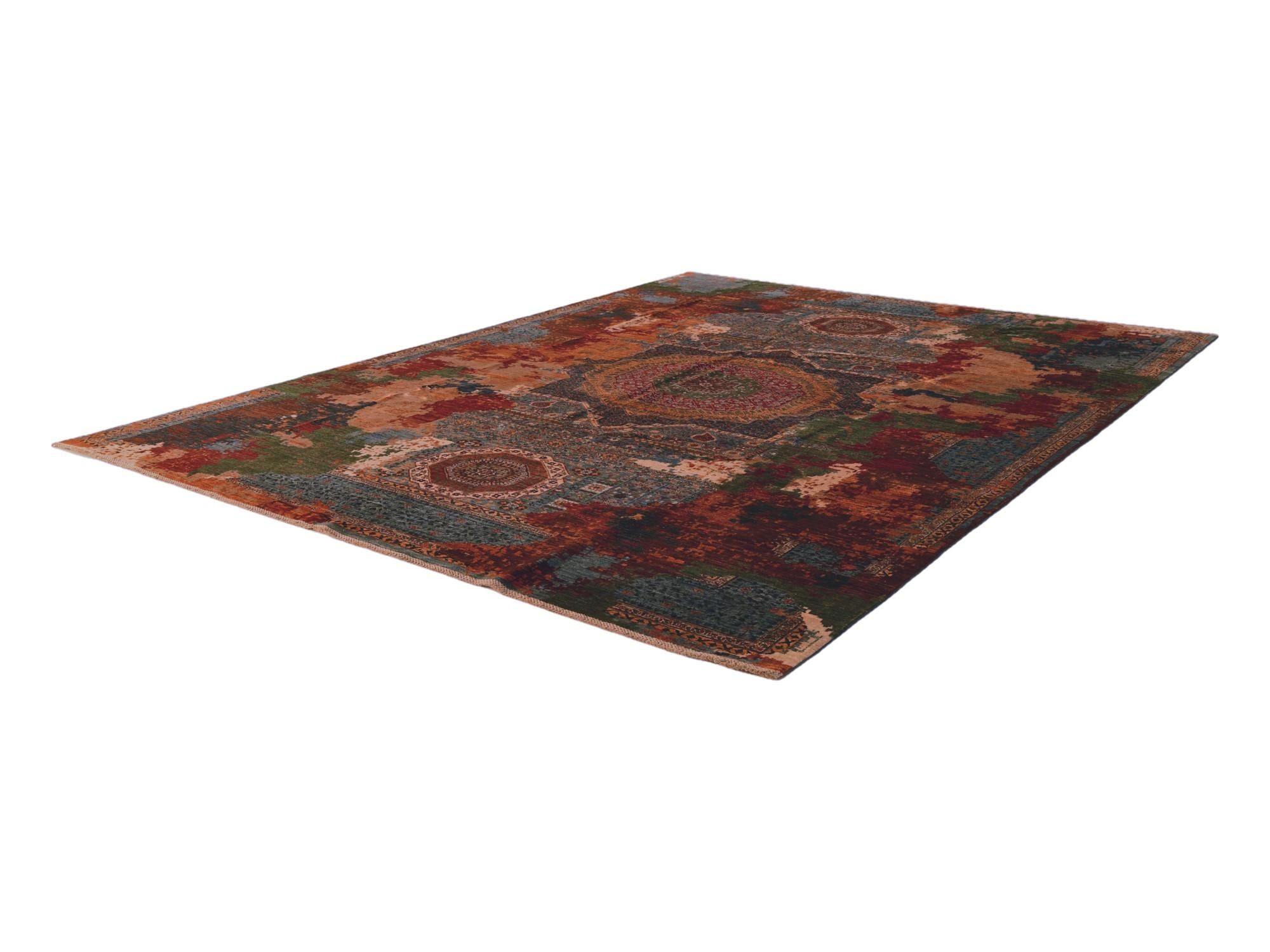 10' 6 x 13' 7 Hand Knotted Mamluk Ziegler Rug