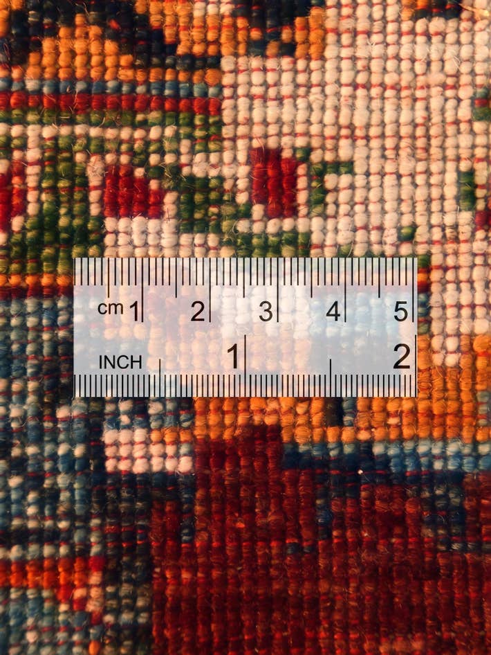 Detail image of 10' 6 x 13' 7 Hand Knotted Mamluk Ziegler Rug
