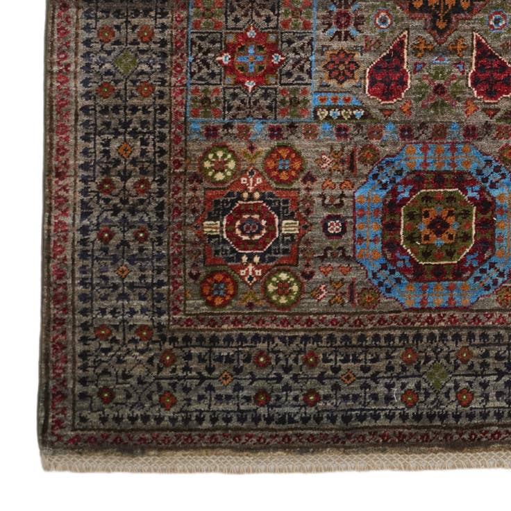 Detail image of 3' 5 x 5' Hand Knotted Mamluk Ziegler Rug