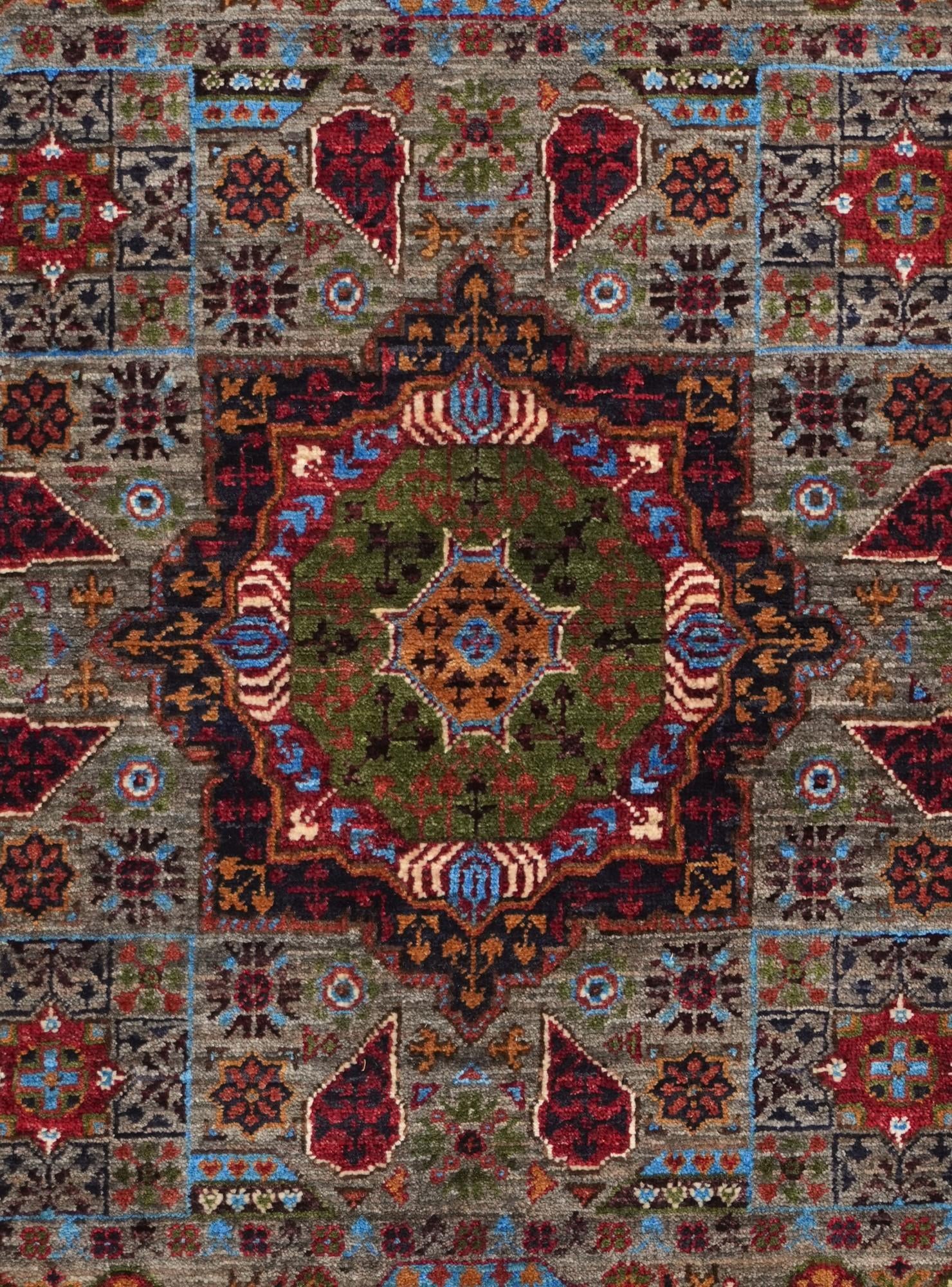 3' 5 x 5' Hand Knotted Mamluk Ziegler Rug
