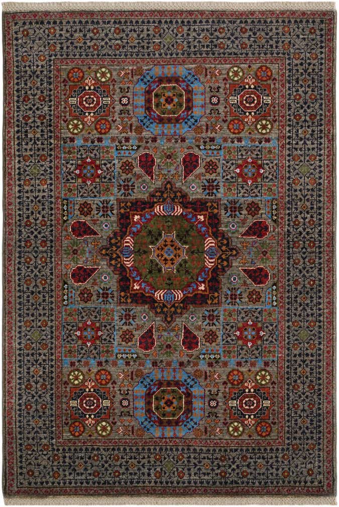 3' 5 x 5' Hand Knotted Mamluk Ziegler Rug