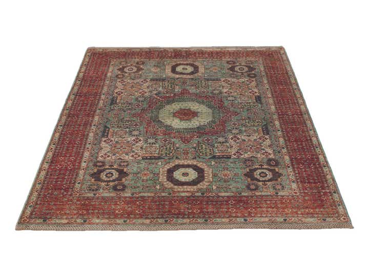 5' 2 x 6' 8 Hand Knotted Mamluk Ziegler Rug