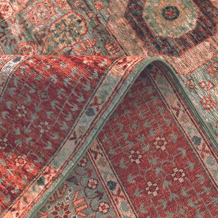Detail image of 5' 2 x 6' 8 Hand Knotted Mamluk Ziegler Rug