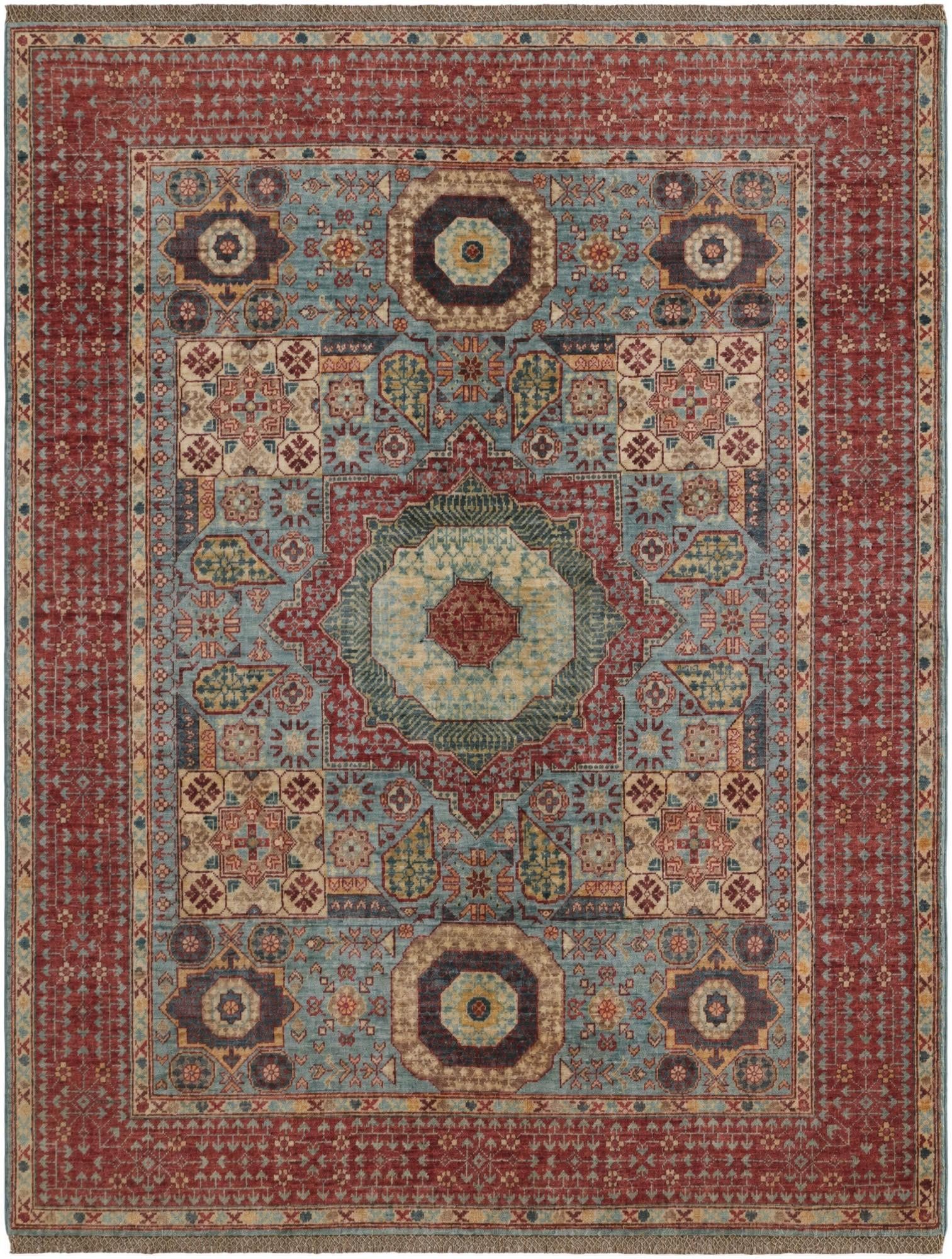 5' 2 x 6' 8 Hand Knotted Mamluk Ziegler Rug