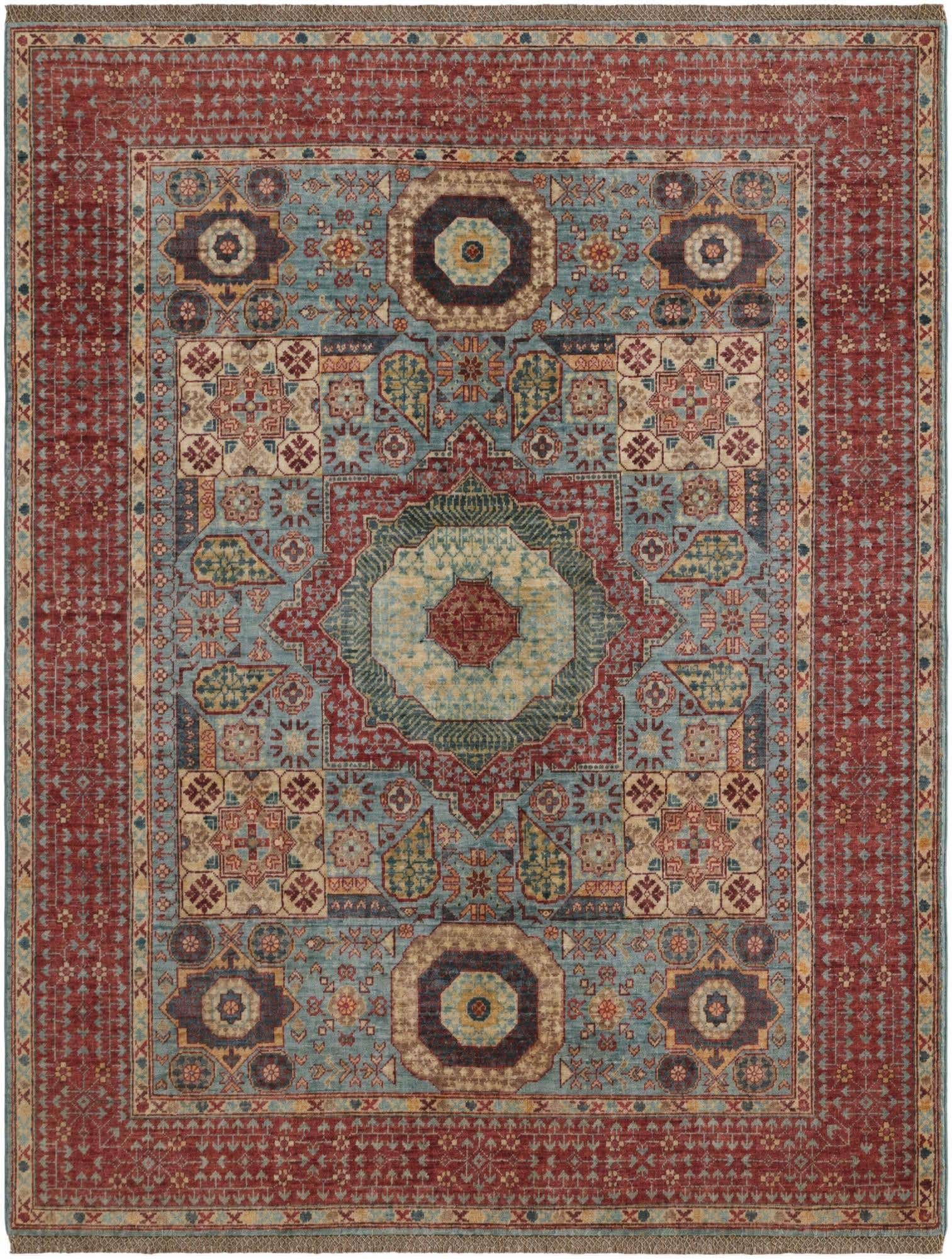 5' 2 x 6' 8 Hand Knotted Mamluk Ziegler Rug